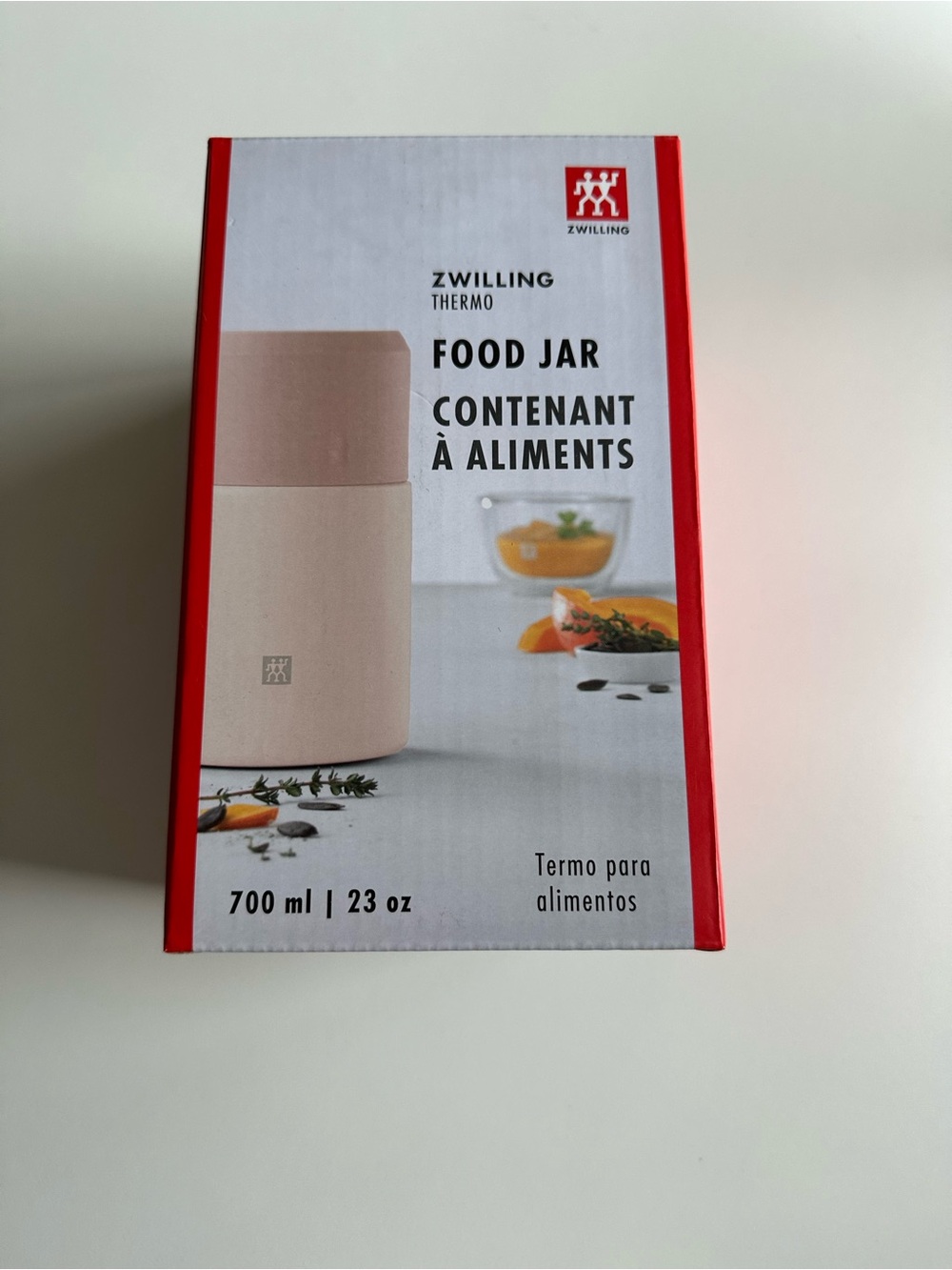 Zwilling Thermo Food Jar, Stainless Steel 700 ml, Pink
